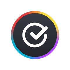 Tick Mark -  Push Button