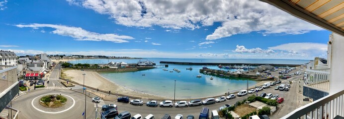 aerial view of the city