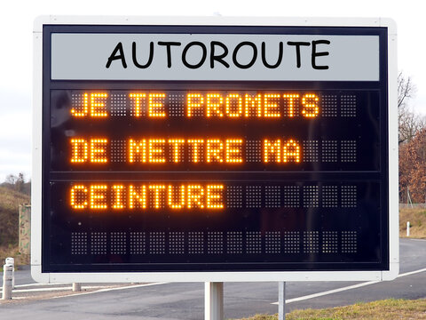 message of caution on French highways following the death of a famous rock and roll singer
