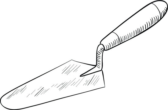recommend clip art: Trowel construction tool