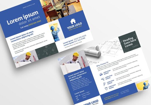Handyman Construction Service Flyer Layout