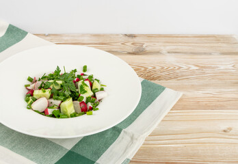 Spring Radish Salad with Cucumber or Simple Rustic Salat