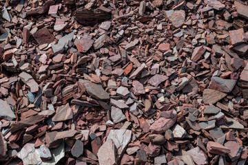 Ukrainian open mining stones texture and background.