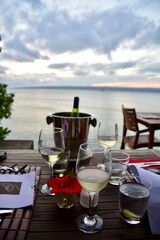 Wine on the beach