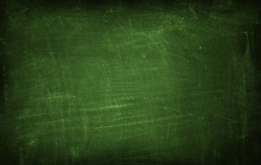 Green blackboard or chalkboard