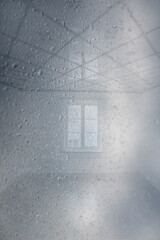 Room behind raindrops