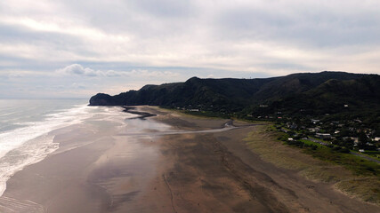 Piha Black Beach - North Island, New Zealand