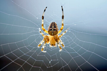 Gartenkreuzspinne ( Araneus diadematus ).