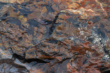 Ukrainian open mining stones texture and background.