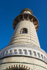 Lighthouse of Warnemuende on the baltic sea coast.