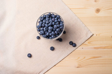 fresh blueberries in a bowl