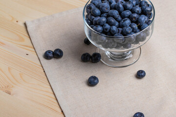 fresh blueberries in a bowl