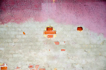 Ściana z czerwoną cegiełą - obrazy, fototapety, plakaty