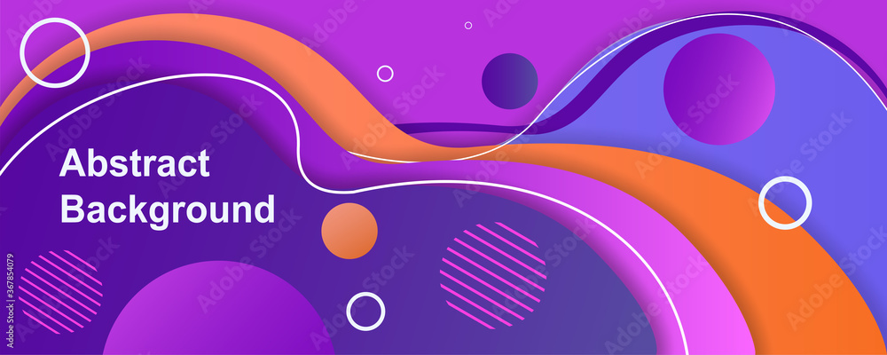 Poster a motley abstract vector illustration. gradient shapes composition. modern background design for pos