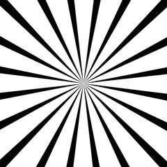 Obraz premium Hypnotic striped black and white backdrop. White and black beam style background. Vector
