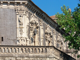 Fototapeta premium Biscari Palace in Catania is baroque monument of architecture in Sicily historical landmark