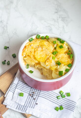 Potato  casserole with cheese 