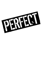 Fototapeta premium Schild Perfect Stempel Design brilliant erstklassig