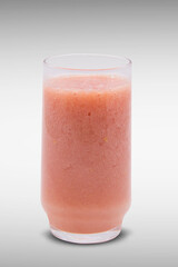 Glass of guava juice. Tropical fruit.