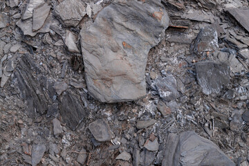 Ukrainian open mining stones texture and background.
