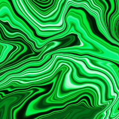 Fototapeta premium Abstract painting. Marble effect painting. Green background.