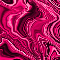 Abstract painting. Marble effect painting. Pink background.