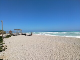 Dominican republic beach in the south of the island