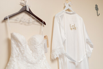 Wedding day getting ready