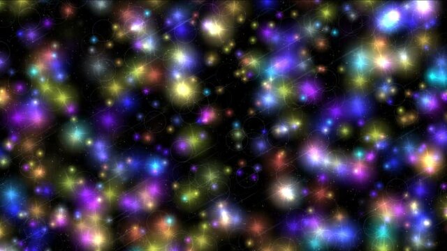 color stars fireworks twinkle 4k