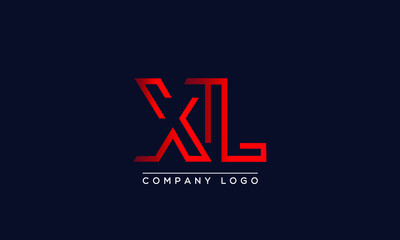 Abstract minimal unique letter icon logo XL 	