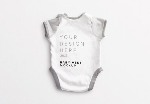 Baby Vest Back Mockup