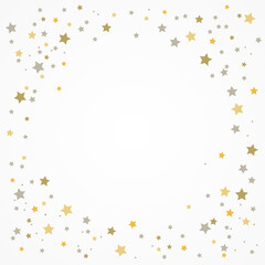 holiday card with stars on a white background with place for your text.