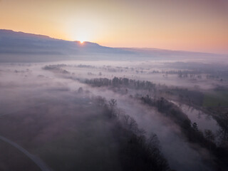 Drohnenaufnahme Reussebene
