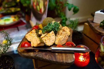 Cheese Shanklish in iftar buffet