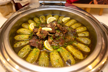 Kousa mahshi in a iftar buffet 