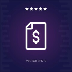 bill vector icon