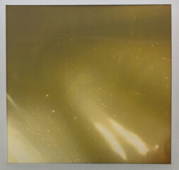 interesting scratched instant film frame surface, cool photo placeholder for your work.