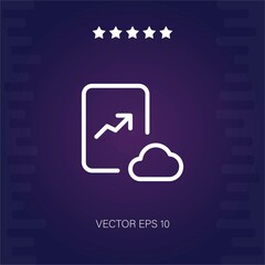 cloud connection vector icon