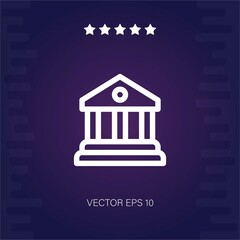 courthouse vector icon
