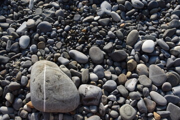 pebble stones on the beach