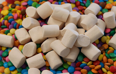 Different sweets decorating a beautiful party table.
