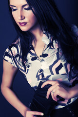 fashion model with klatch