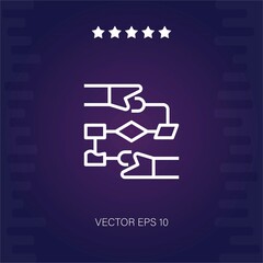 flowchart vector icon