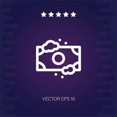 Obraz na płótnie Canvas money laundering vector icon