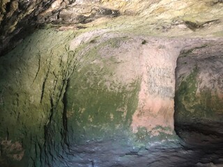 waterfall in the cave