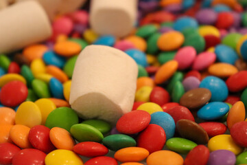 Different sweets decorating a beautiful party table.