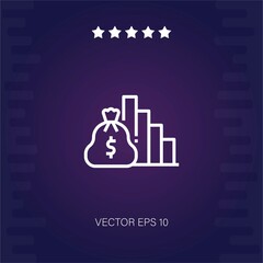 Fototapeta premium reduction vector icon