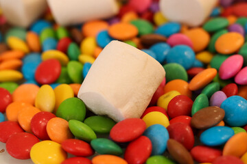 Different sweets decorating a beautiful party table.