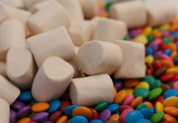 Different sweets decorating a beautiful party table.