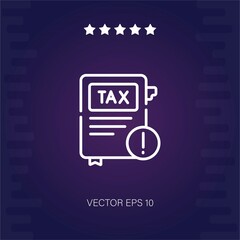 tax vector icon